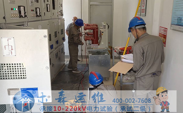 木森電氣在污水廠配電室預防性試驗中